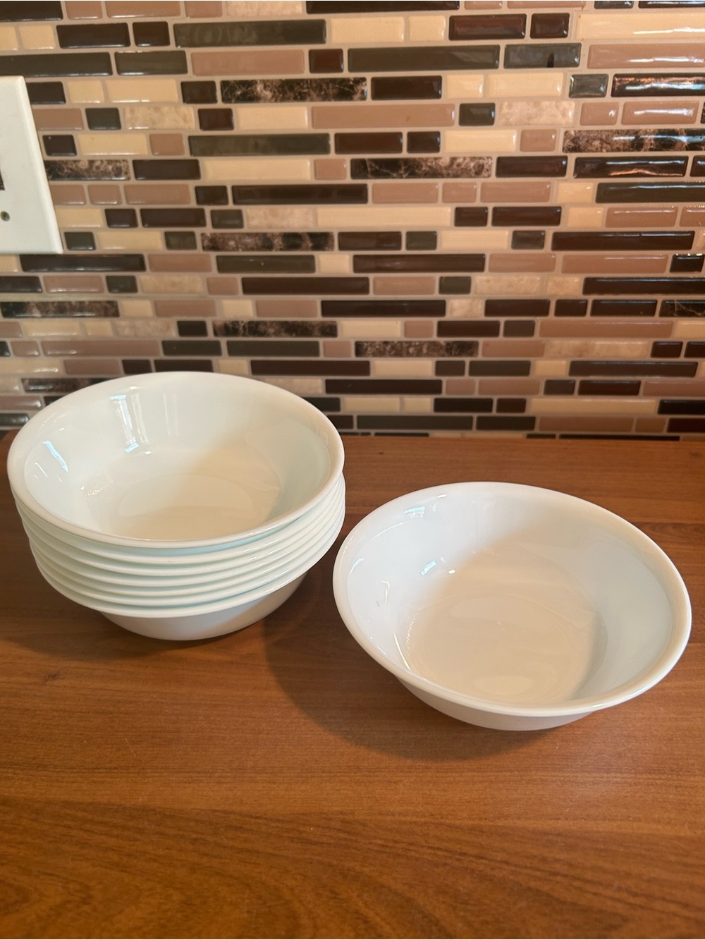 Corelle Solid White Porcelain Cereal Bowls - Set of 8